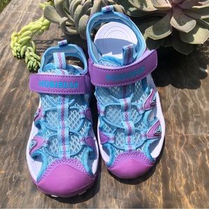 Girls Hobibear RC 1600 Purple & Blue Sandal / Water Shoes Size 1.5 Brand New